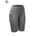 thumbnail image 3 of Luxtrada Women Fitness Yoga Shorts Running Quick-dry Short Trouser Pant with Pocket (Gray,XL), 3 of 8