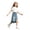 A11-Blue, variant on RMGVDSD A-Line Denim Skirts For Girls Casual Maxi Solid Color Summer Comfort Waist Loose Fit Kids Pockets Side Slit Party Fashion Versatile Cute Skirts,9-10 Years
