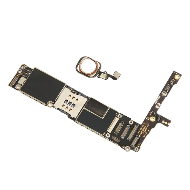 Replacement Cell Phone Motherboard, Unlocked Logic Main Board with Touch ID Fingerprint, DIY Phone Repairing Mainboard for IOS 6 Plus US Version Cell Phones