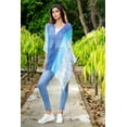 thumbnail image 2 of Brisas Triple Toned Blue/White Gradation Lightweight Female Scarf for Women, 2 of 4