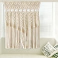thumbnail image 3 of Handmade Macrame Door Curtain – Natural Cotton Tapestry, Unique Boho Wall Decor for Living Room, Bedroom, Weddings & Events – 90x180cm, 3 of 8