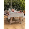 thumbnail image 3 of Outdoor Tablecloth with Umbrella Hole for Patio/Picnic/Party/Camping, Independence Day Waterproof Table Cloth Rectangle Table Cover Washable, Vintage Floral 250th American Flag (60"x 84"), 3 of 9