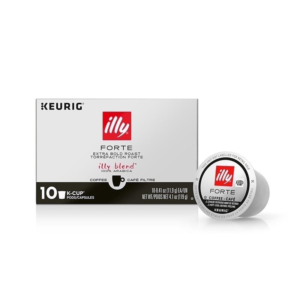 illy K-Cup Coffee Pods, Forte Extra Bold Roast, 100% Arabica, 10 Ct