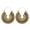 Golden, variant on Women C Shape Hollow Hoop Earrings Vintage Party Club Pub Cocktail Jewelry Gift Alloy Silver