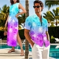 thumbnail image 4 of Yuyamidu Matching Beach Outfits for Couples Palm Tree Shirt Men Hawaiian Shirts Summer Maxi Dresses for Women Crew Neck Loose Split Long Maxi Beach Dress with Pockets Short Sleeve Shirts Woman XS, 4 of 7