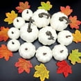 thumbnail image 3 of 12 Pcs Assorties Citrouille Blanche d'Automne pour Maison Festive et Table, 3 of 7