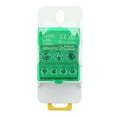 thumbnail image 3 of 690V 80A DIN Rail Terminal Block Distribution Box Spliceable Brass Conductor Terminal Junction Box for House Appliances Green, 3 of 14