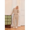 thumbnail image 3 of Ekouaer Women' 2 Piece Pajamas Fuzzy Fleece Sleepwear Set Long Sleeve Outfits 2025 Fall Loungewear, 3 of 6