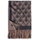 thumbnail image 1 of Bufandas a cuadros escoceses para mujer en invierno, bufandas largas para mujer con flecos, bufandas súper suaves para mujer en invierno, 1 of 5