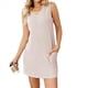 thumbnail image 1 of Chaleco Tipo Jersey para Mujer, Vestido Liso con Bolsillos, Color Albaricoque L, 1 of 8