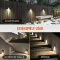 thumbnail image 5 of KFFKFF 12Pcs LED Deck Lights,  3W Low Voltage LED Lights for Outdoor Steps, Warm White Light, 5 of 9