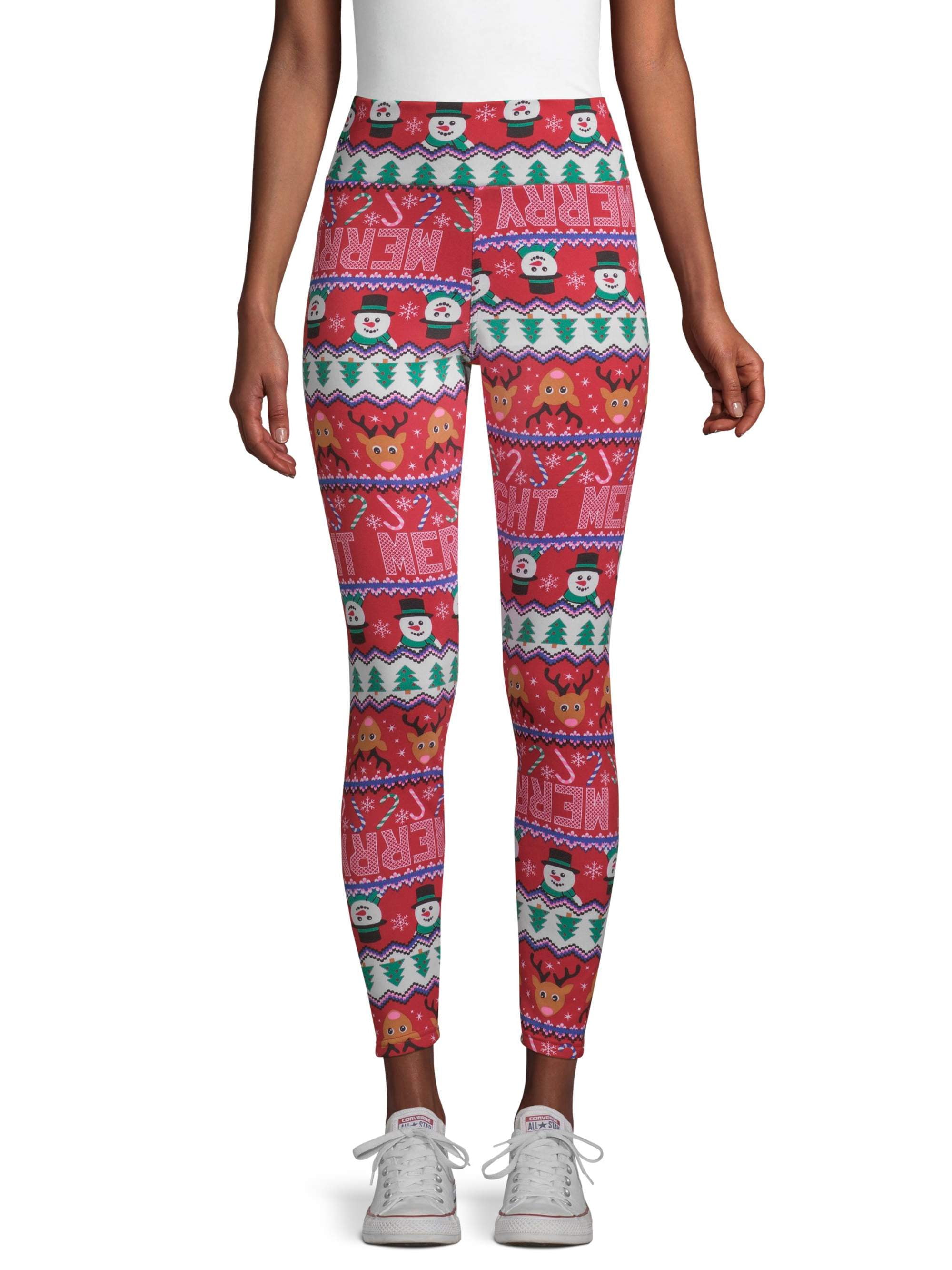 Buy Shosho Women's Plus Size Fleece Lined Leggings Aztec Print