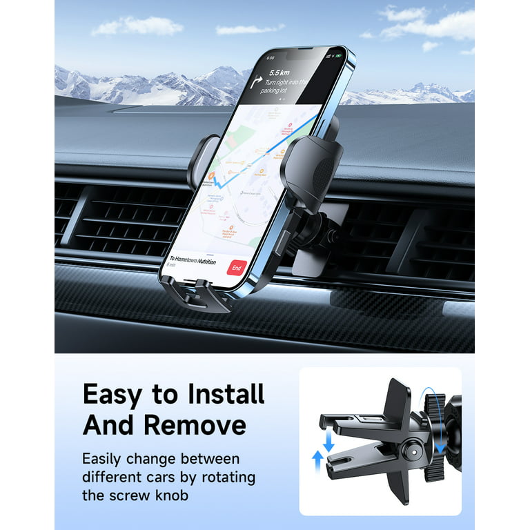 2023 OVER-THE-TOP StabiIlity] Humixx Phone Mount for Car Vent Clip