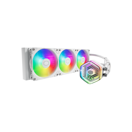 CoolerMaster MasterLiquid 360 Atmos White ARGB Close-Loop AIO Liquid Cooler