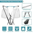 thumbnail image 3 of Susuzi 79 Inches Clothes Drying Rack, Stainless Steel Garment Rack Adjustable and Foldable Laundry Drying Rack, 3 of 12