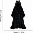thumbnail image 7 of Halloween Wearable Blanket Cute Flannel Hoodie Shawl | Cartoon Animal Cozy Sofa Nap Wrap for Women 150x130cm Soft Oversized Loungewear Blanket with Hood Snap Button Closure(lxf), 7 of 7