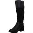 thumbnail image 4 of Style & Co. Womens Ashliie Faux Leather Riding Boots Black 9 Medium (B,M), 4 of 5