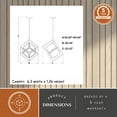 thumbnail image 6 of Anson 1L Integrated LED Geometric Matte Black and Gold Contemporary Pendant Light, 6 of 11