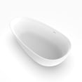 thumbnail image 5 of AVAXA 71'' Freestanding Soaking Bathtub, Artificial Stone Solid Surface Tub for Bathroom, 5 of 8