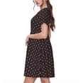 thumbnail image 2 of Balery Red and white polka dots Pattern Womens Dresses Loose Short sleeve Sundresses Swimsuit Coverup 2025 Summer Casual Dress for Women - A-Line Swing Dress, 2 of 6