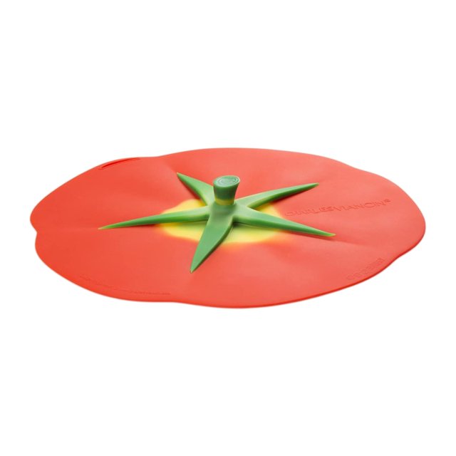 Charles Viancin - Tapa De Silicona Para Tomate Para Almacenar Y Cocinar Alimentos - 8''/20 Cm - Sello Hermético En Cualquier Superficie De Borde Liso - Sin Bpa - Apto Para Horno, Microondas, Congelado