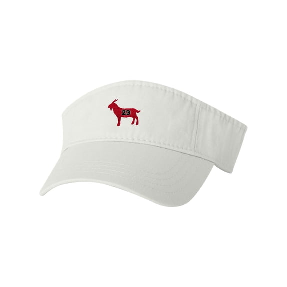 Adult G.O.A.T. Jordan #23 Goat Greatest Of All Time Embroidered Visor Dad Hat