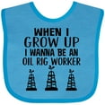 thumbnail image 3 of Inktastic Future Oil Rig Worker Boys or Girls Baby Bib, 3 of 4