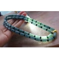 thumbnail image 4 of Certified Icy Green Pale Lavender Burma 100% Natural A JADE Jadeite bead Beads Circle Bamboo Necklace 26 inches 663381 TN, 4 of 10