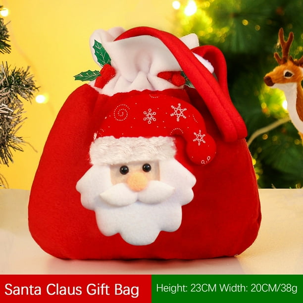 Decoraciones de Halloween, adornos de Halloween, regalos de Halloween, bolsas de regalo de Navidad, bolsas de regalo de Navidad, bolsillos de terciopelo con forma de ramo de ciervo decorado con dulces
