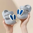 thumbnail image 2 of ZHOGXU Kids Girls Sandals Soft Sole Cute Cartoon Design Closed Toe On Lightweight Comfortable Summer Shoes For Indoor Outdoor Wear,Grey,4.5-5 Years, 2 of 5