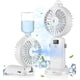 thumbnail image 1 of Ventilador de mano con niebla de agua: ventiladores portátiles recargables de 5 velocidades, ventilador con batería de 2500 mAh, ventilador, 1 of 5
