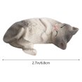 thumbnail image 2 of WHAMVOX 1Pcs Cute Figurine Grey Lying Down Cat Shape Plastic For Home And Office Decoration, 2 of 7