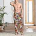 thumbnail image 2 of Fotbe Cute Dogs Puppy Pantalones de Pijama para Hombre, Pantalones de Dormir, Pantalones de Casa con Cintura Ajustable y Bolsillos-Small, 2 of 6