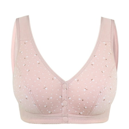 Savings Clearance 2025! asdoklhq Lingerie for Women Plus Size Adjustable Sports Front Closure Extra-Elastic Breathable Lace Trim Bra