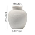 thumbnail image 3 of Virelaxpo Ceramic Retro Distressed Accent Vase Modern Farmhouse Bohemian for Living Room Table Centerpiece Dried Flower Planter Home Decor, 3 of 7