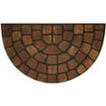 thumbnail image 2 of Achim Raised Rubber Doormat Beige Stone Slice, 18" x 30", Brown, 2 of 3