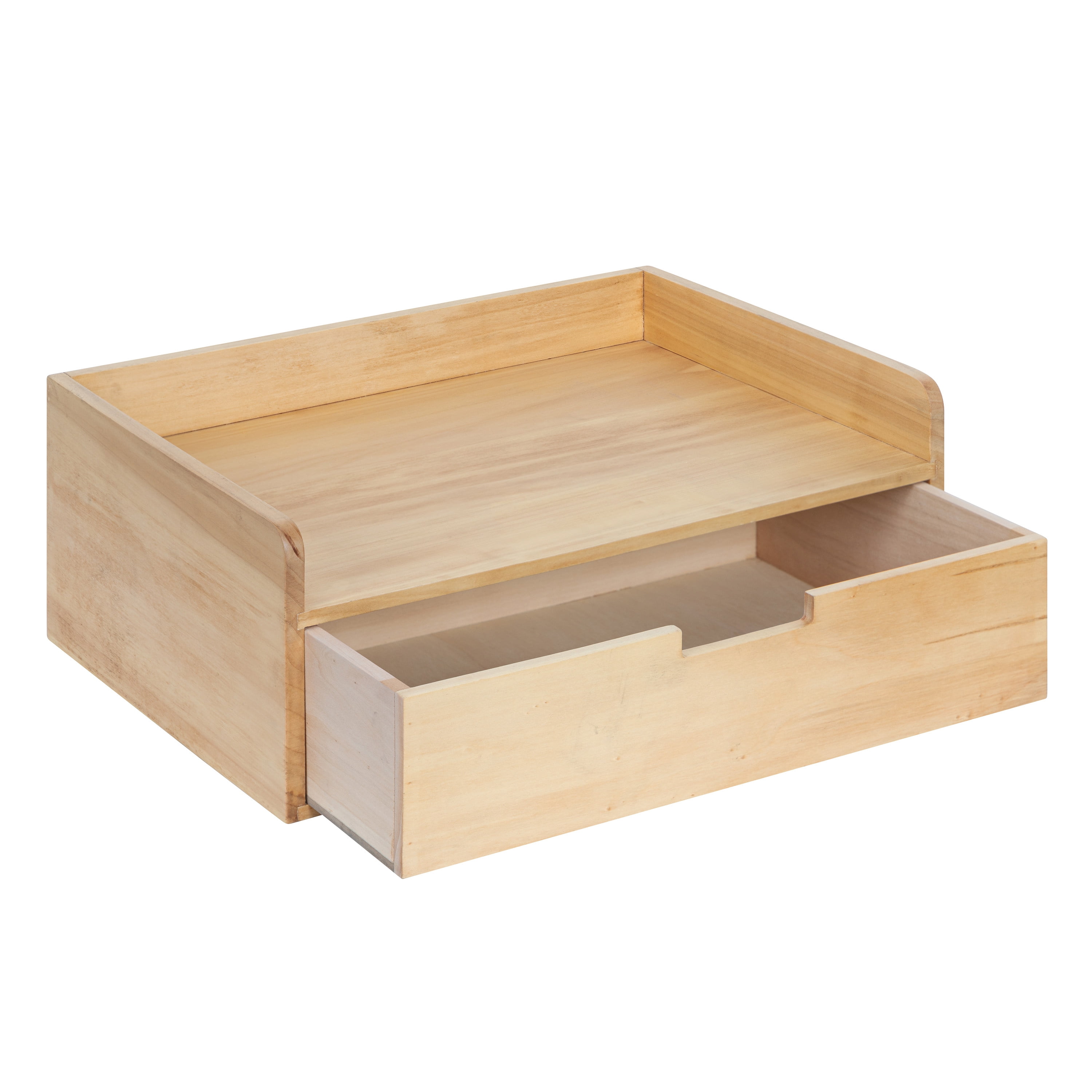 Kate and Laurel Kitt Modern Floating Wall Shelf, 18 x 6.5 x 12, Natural, Wood Shelf For Storage and Display