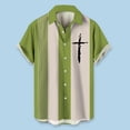 thumbnail image 2 of DGMIOCS Chemise Respirante pour Homme Coupe Ajustée Résistante aux Plis Chemise Décontractée Vert m, 2 of 3