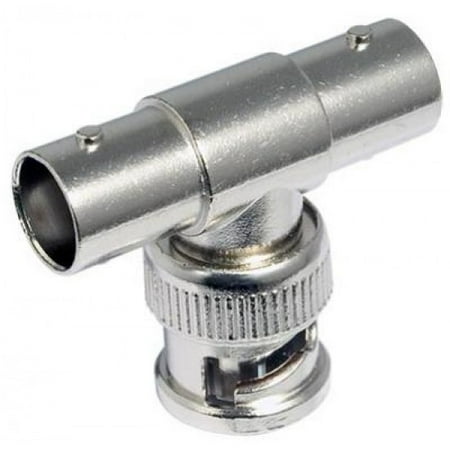 2 Bnc Connectors - 1 BNC Female to 2 BNC Female T Type Connector