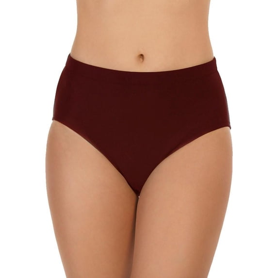 Basic Women's Swim Panty Available in 3 COLORS Size: 26W, Color: Brown