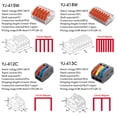 thumbnail image 5 of Conector eléctrico de cable mini 222, conectores rápidos de iluminación de tiras LED, bloques de terminales de 3 pines a presión, conductores compactos universales, 5 of 5
