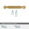 thumbnail image 4 of Amerock Collet 3-3/4 inch (96mm) Center-to-Center Champagne Bronze Cabinet Pull, 4 of 6