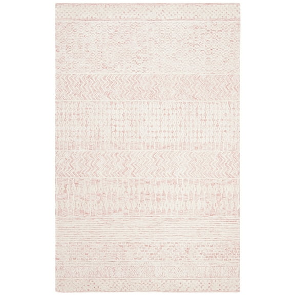SAFAVIEH Glamour Andreas Geometric Area Rug, Light Pink/Ivory, 8' x 10'