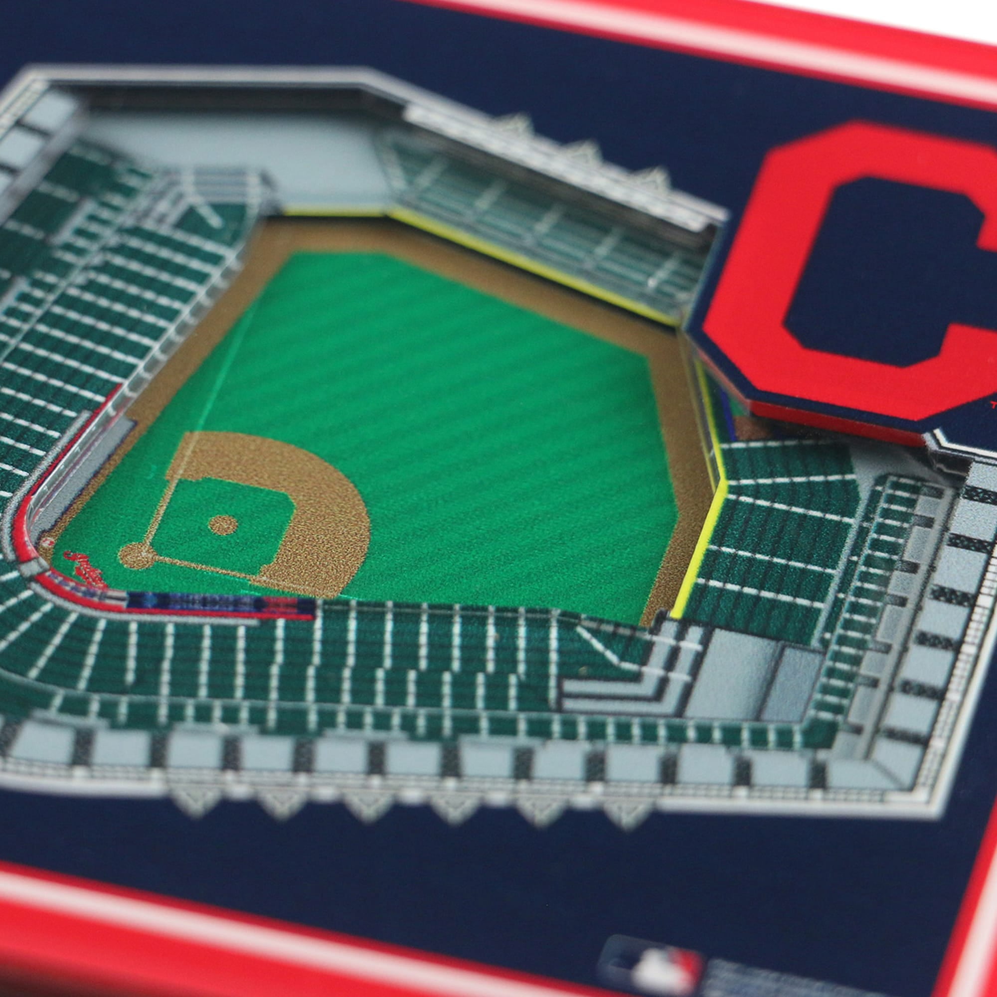 Blue Cleveland Indians 3D StadiumViews Coasters