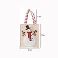 thumbnail image 3 of Christmas Canvas Gift Bag Tote Bags Christmas Decorative Articles Linen Embroidery Candy Bag Storage Bag Shopping Bag for Gifts Wrapping Storage, 3 of 8