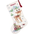 thumbnail image 3 of Dimensions Counted Cross Stitch Kit 16" Long-Reindeer Hedgehog Stocking (14 Count), 3 of 3