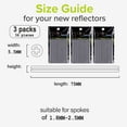 thumbnail image 2 of Bicycle Spoke Skins, Water-resistant Reflective Spokes Reflectors for Enhanced Nighttime Visibility, Decorative Protectors for Your Bike's Common Bicycle Spokes (36 Pieces), 2 of 6