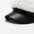 thumbnail image 6 of COCOpeaunt Fashion Women Military Hat Autumn Winter Sailor Hats Black Ladies Beret Caps Flat Top Captain Cap Travel Cadet Octagonal Hat, 6 of 6