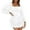 White, variant on UANWENN Women's White Casual Fashion Ruffled Long Sleeve Dress with Skirt Flash Women's Pocket Front Corduroy Cropped Pants Overalls Pinafore Jumpsuit Woman Turtleneck Long Sleeves New Years Eve