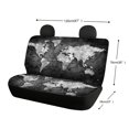 thumbnail image 4 of Chririnla Dilapidated Map Design Car Rear Seat Covers for Dogs, Set of 2 Pieces Car Seat Covers Non-Slip Durable Car Rear Seat Protectors, 4 of 4